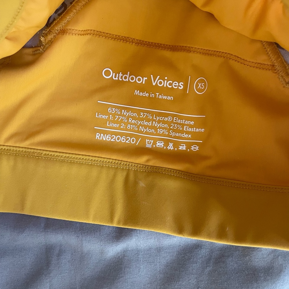 Outdoor Voices sports bra with pocket